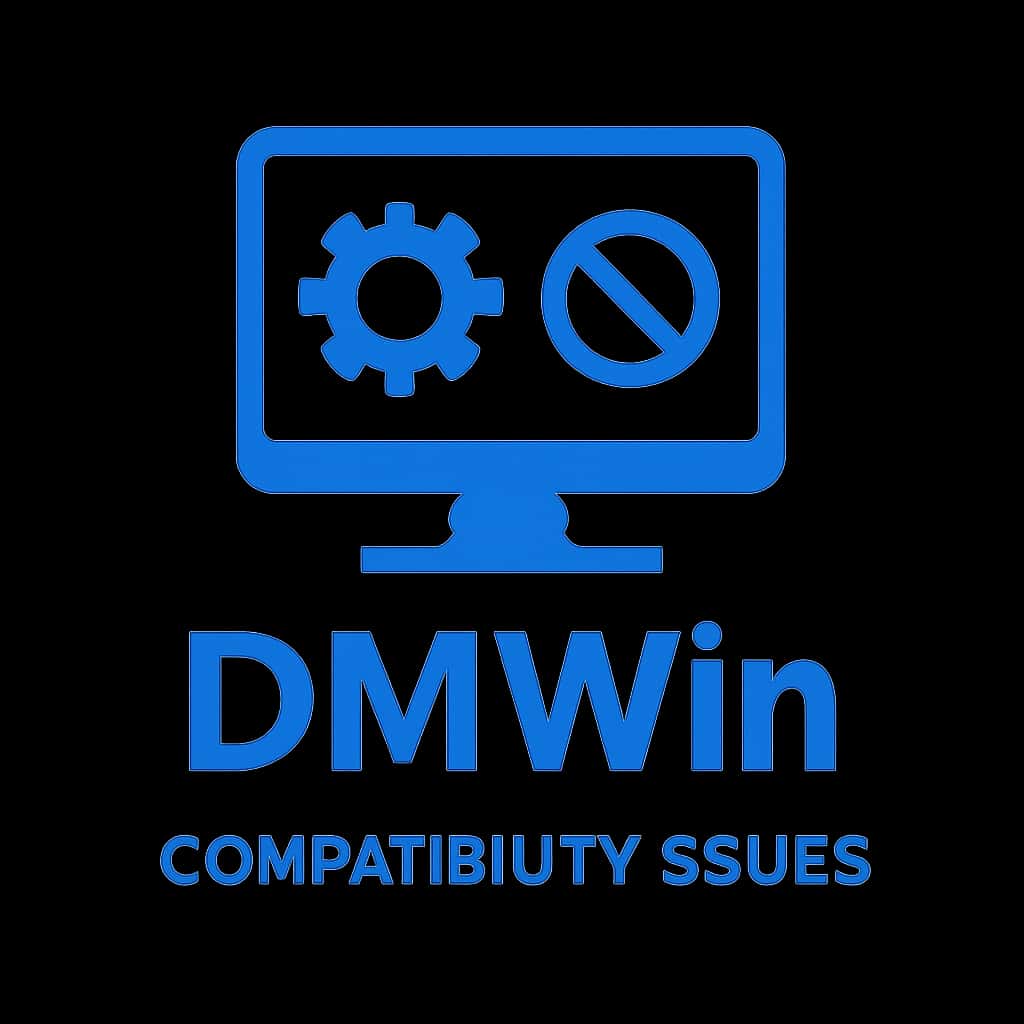 Icon representing compatibility issues for DMWin