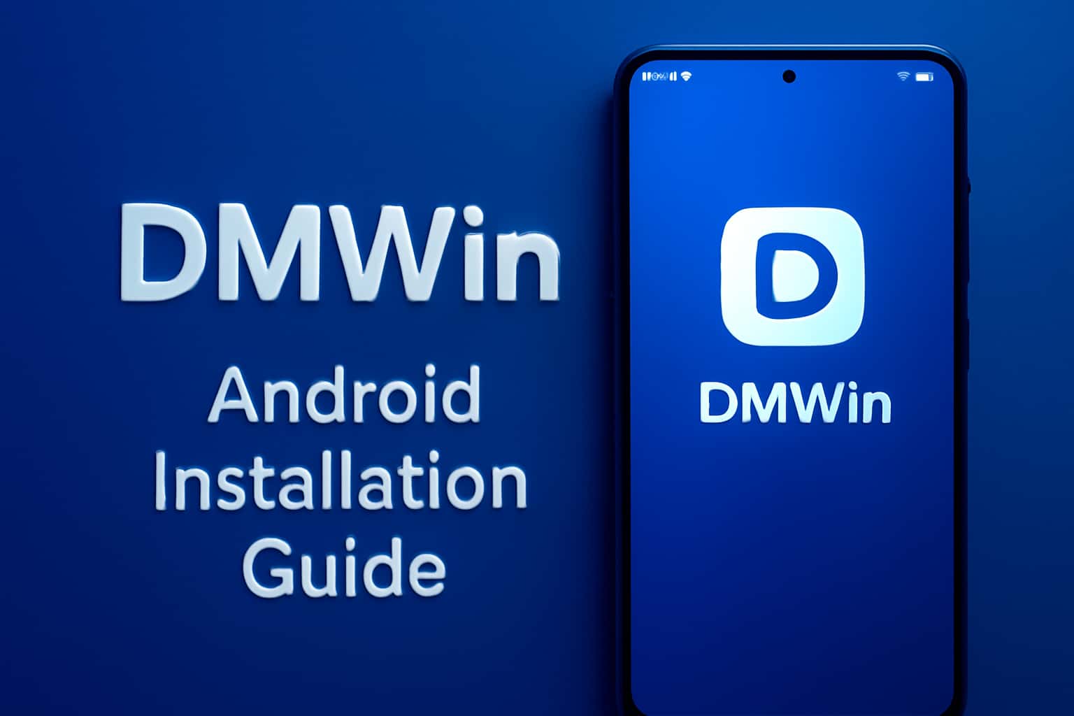 A futuristic representation of the DMWin Android Installation Guide, showcasing essential details.
