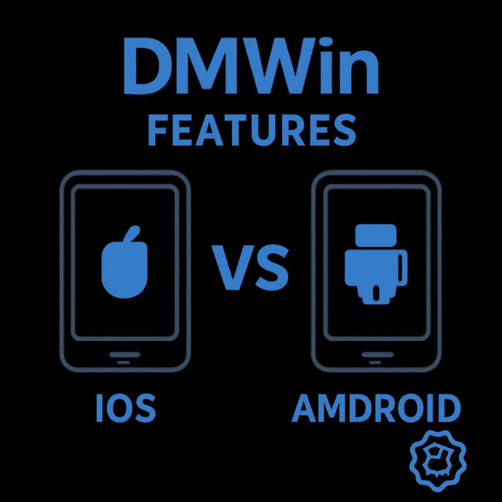 Illustration detailing the features of DMWin across platforms.