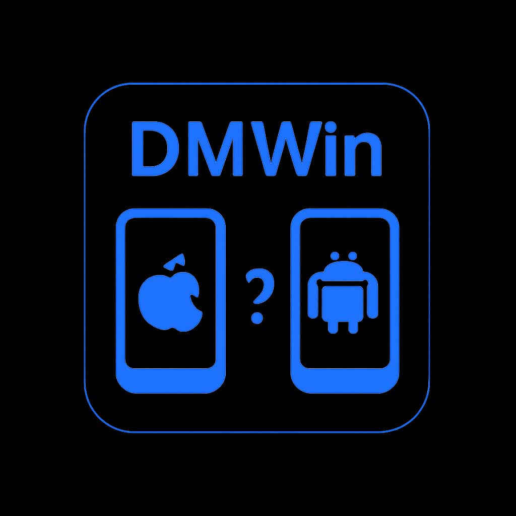 Icon representing the features of DMWin for iOS and Android.