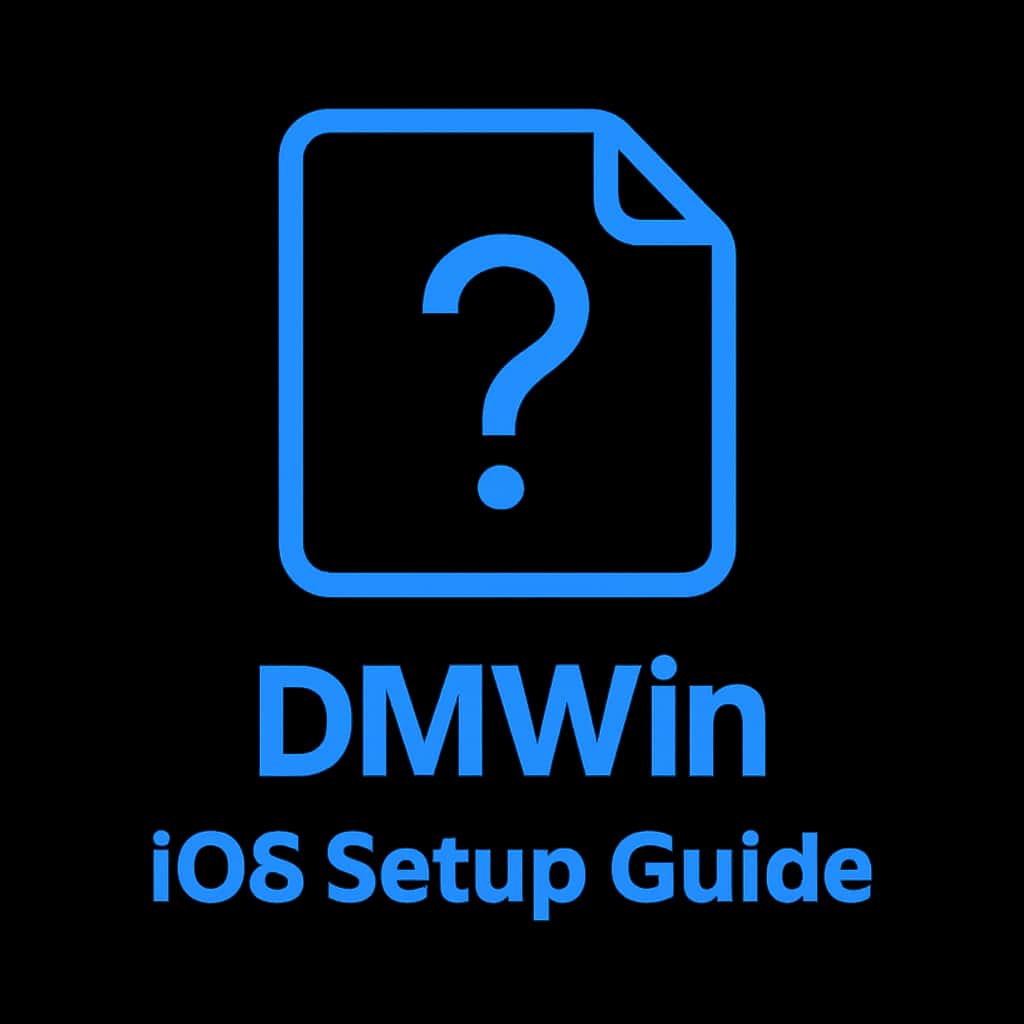 Icon representing DMWin iOS Setup Guide.