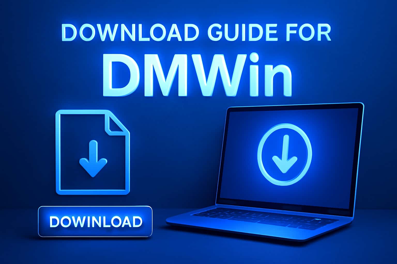 Informational scene depicting the Download Guide for DMWin.