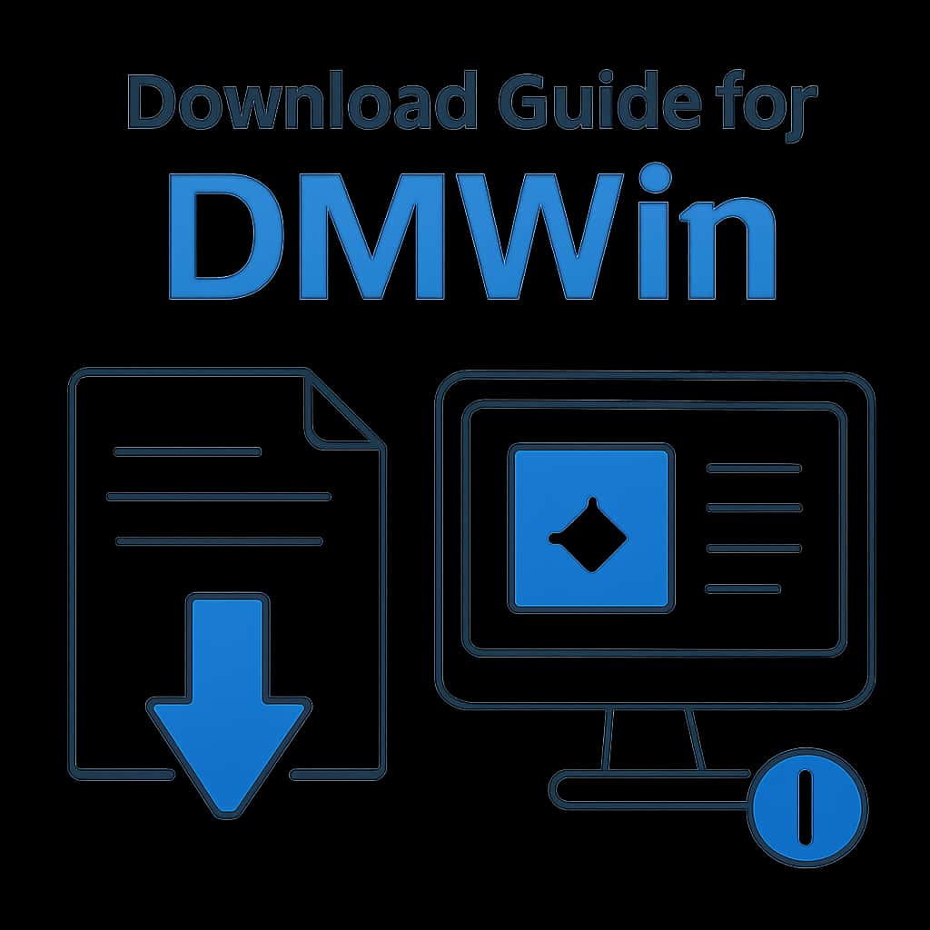 Diagram illustrating the installation process for DMWin.