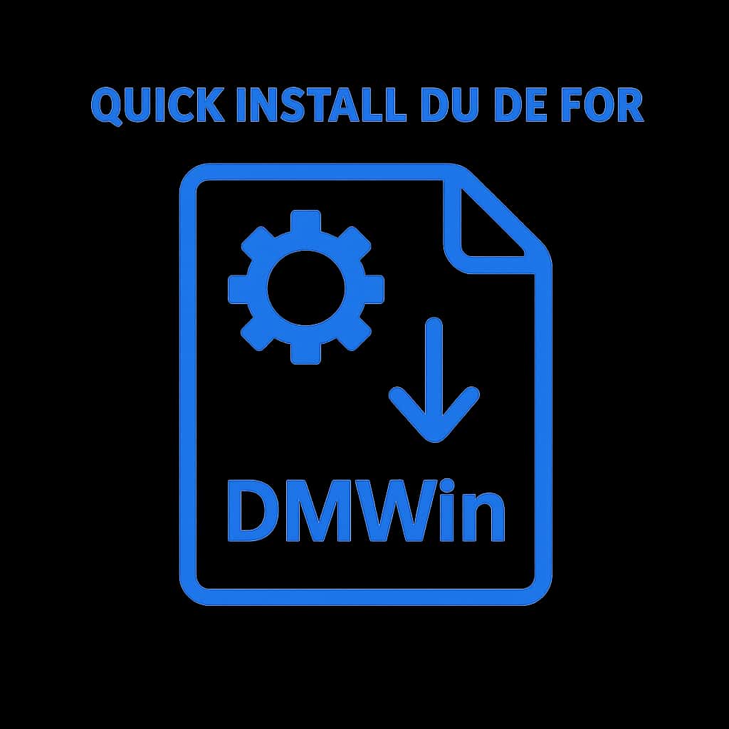 Icon representing the DMWin installation guide.