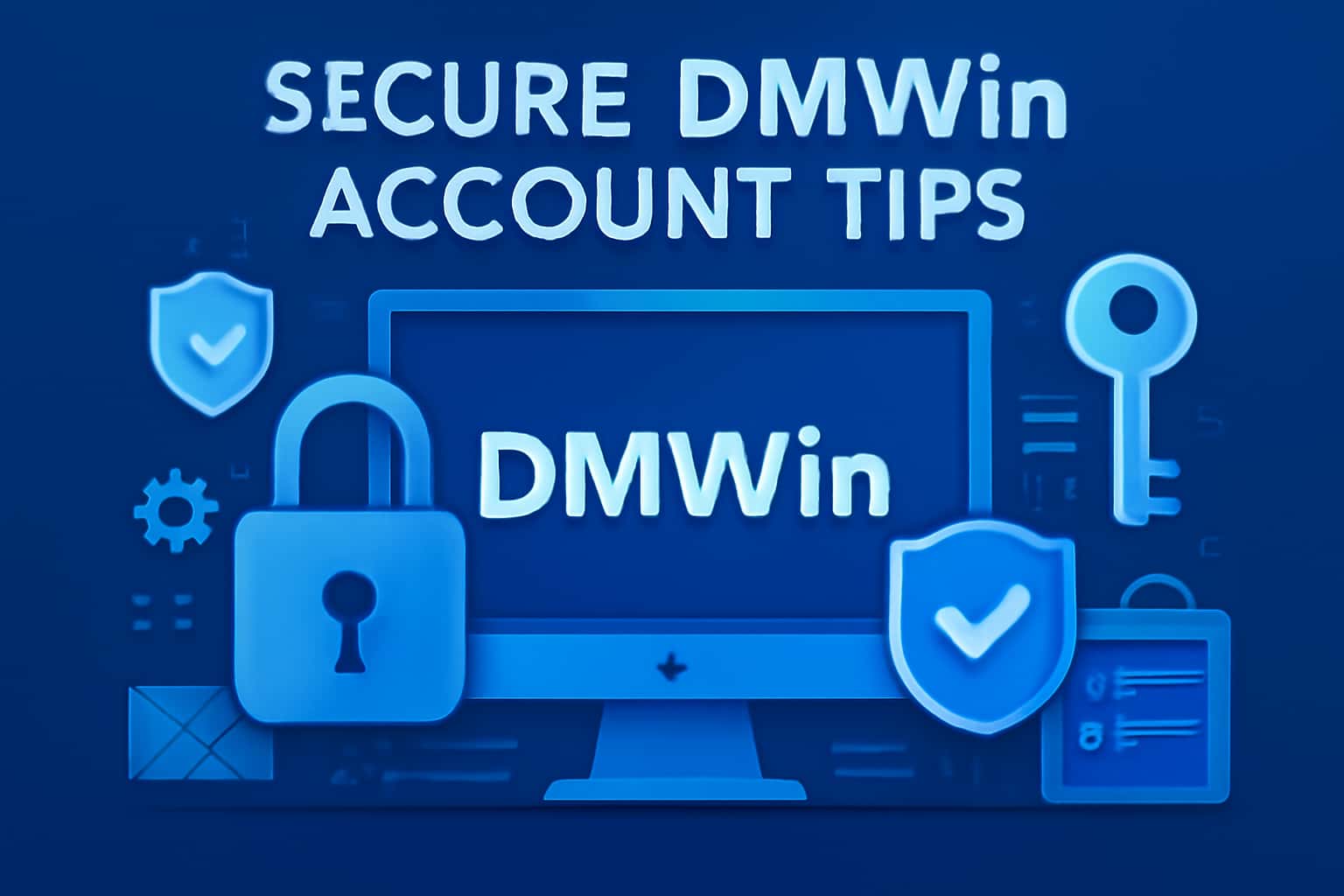 An informative scene illustrating Secure DMWin Account Tips.